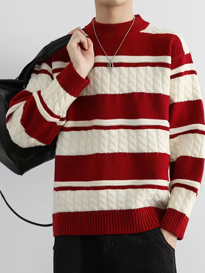 Męski Sweter w Paski